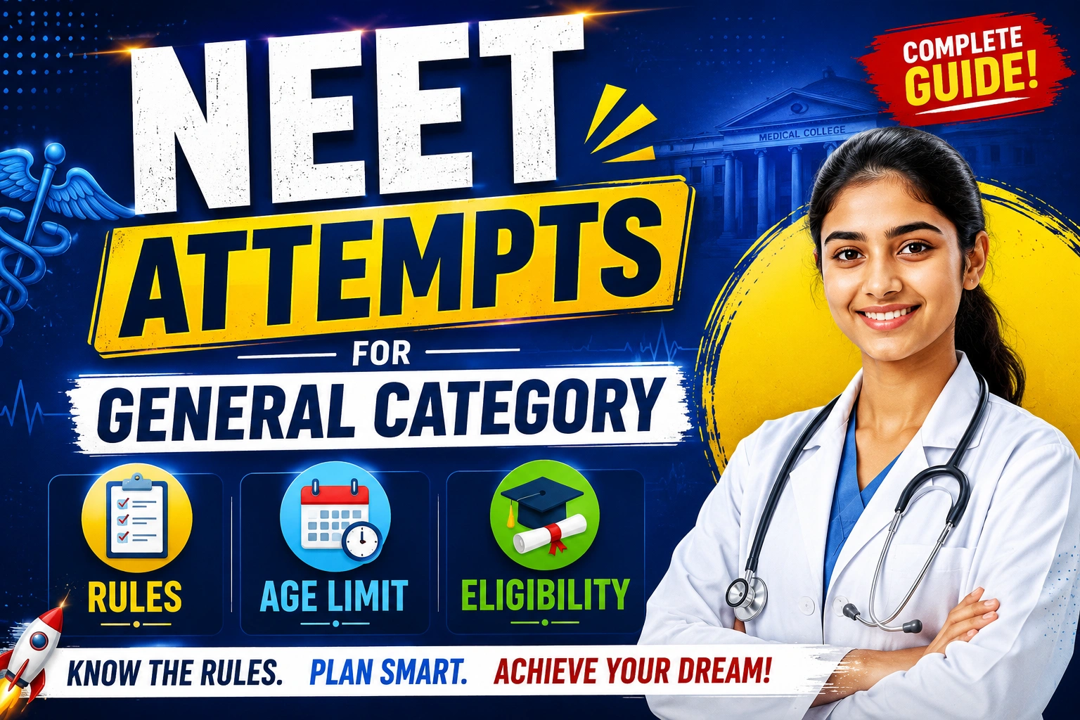 NEET Attempts for General Category: Guidelines, Age Limit & Eligibility